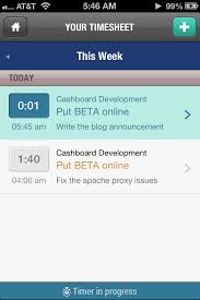 Cashboard Mobile Timesheet App Mobile App Iphone