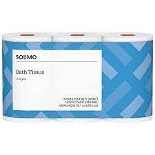 Amazon Com Amazon Brand Solimo 2 Ply Toilet Paper 350 Sheets Per Roll 6 Count Prime Pantry 2 Ply Cheap Toilet Paper Septic System