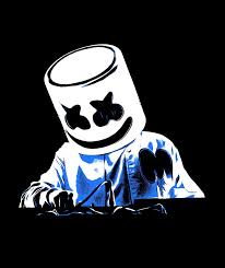Dj marshmello face mask custom printed mask. Marshmello Digital Art By Steve Eline