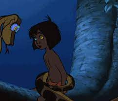 Original hand painted production animation cels of mowgli and kaa from the jungle book, 1967, walt disney studios; Kaa Animated Induction 2 By Sepentinedream On Deviantart