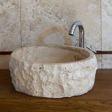 Lavabo Rustico In Travertino Roccia Travertino Rustico Bagni In Stile Country