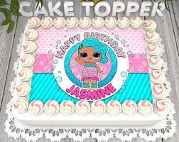 Some ideas are easy for kids to make too. Digital Lol Surprise Dolls Birthday Cake Topper Lol Surprise Dolls Image Lol Surprise Dolls Edible Imag Doll Birthday Cake Funny Birthday Cakes Lol Doll Cake