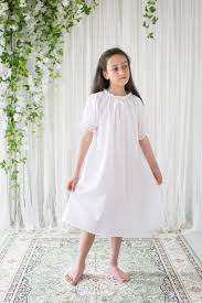 Vanessa Girls Nightgown Peach Pink In Size 0 2 Girls Nightgown Night Gown Kids Nightgowns