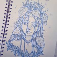 Mushroom Girl New Sketch In My Sketchbook Drawing Instaart Artofinstagram Painting Photoshop Illustration Pencildrawing Art Art Drawings Drawings