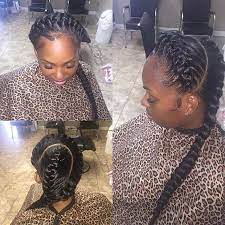 Maybe you would like to learn more about one of these? 51 Goddess Braids Hairstyles For Black Women Stayglam Goddess Braids Hairstyles Two Goddess Braids Goddess Braids