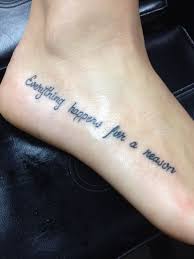 If you want to make a tattoo, look how it looks from other people! 30 Everything Happens For A Reason Tattoo Designs Styletic
