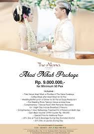 Kalau tok kadi pun boleh nervous, aku ni macam mana haha. The Alana Surabaya On Twitter Akad Nikah Package Rp 9 000 000 For Minimum 50 Pax For Information Reservation 031 828 6818 0822 7986 0818 Akadnikah Akadnikahpackage Thealanasurabaywedding Weddingmurah Weddings