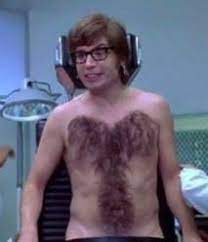 Maybe you would like to learn more about one of these? Austin Powers Is Manly That His Chest Hair Shown Here Formulates The Shape Of The Male Genitalia Shittymoviedetails