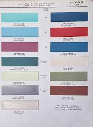 1956 Chevrolet Bel Air Car Paint Colors