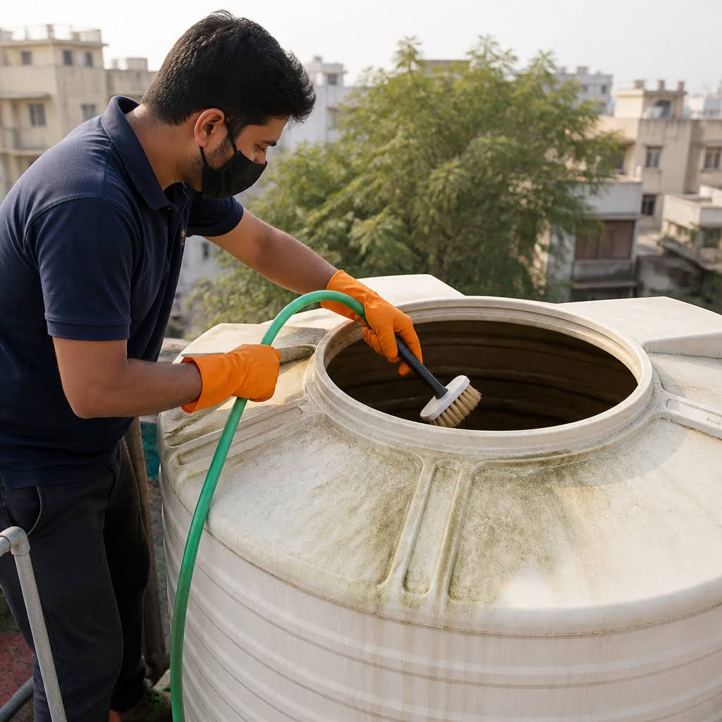 Overhead Tank Scrubbing in Sewa Nagar product image