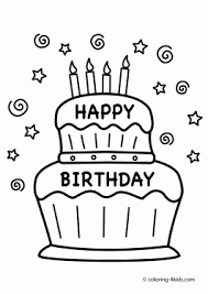 40 happy birthday card printable coloring pages for printing. Birthday Coloring Pages For Kids Birthday Party Coloring Pages
