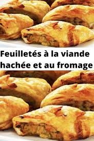 Feuilletes A La Viande Hachee Et Au Fromage Recettes De Cuisine Recette Avec Viande Hachee Recette Feuillete