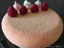 Entremets Peche Framboise Lacuisinedeblanche Com Dessert Framboise Peche