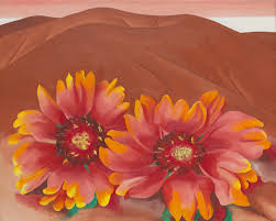 Flowers fascinated georgia and they were her favorite subject on canvas. Red Hills With Flowers The Art Institute Of Chicago