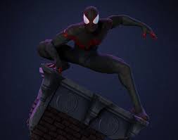 The sunset single player podcast: Ultimate Spider Man Miles Morales Fan Art Statue 1 6 Scale By Kelvin Nascimento 3dtotal Learn Create Share