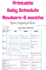 Babywise Schedule Newborn 1 2 Weeks Old Mamas Organized Chaos