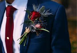 Sport wedding suits in dark colors, like black, navy or charcoal. Elegant Navy Burgundy And Gold Winter Wedding Color Inspirations Colorsbridesmaid