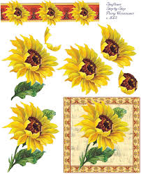 Sunflower Decoupage Printables Decoupage Paper Decoupage Diy