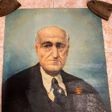 joan viñas. retrato al oleo