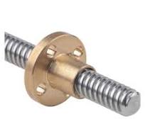 Vite a ricircolo di sfere CNC a movimento lineare Vite trapezoidale T4 con  cavo 1 mm SS di lunghezza 100 mm-350 mm con dado in ottone (Size : 100mm ...