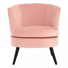 Luxury crushed velvet fabric tub chair armchair home cafe lounge bedroom sofa uk. Round Pastel Pink Velvet Armchair Living Furniture Fads