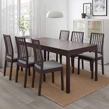ekedalen extendable table dark brown min length 70 7 8 ikea in 2021 dark brown dining table brown dining table dark brown table