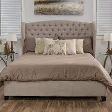 Best Selling Home Cadmore Upholstered Windback Bed 296336 Queen Upholstered Bed Queen Bedding Sets Home Decor