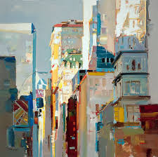 Kote Is A Master In The True Sense Of The Word And Marries His Talent With An Artistic Maturity Seldom Enco Cityscape Art Abstract Art Painting Urban Painting