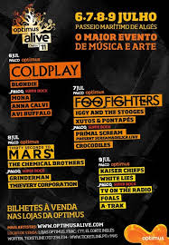 Transfer direto de algés para santa apolónia para ligação aos comboios especiais nas madrugadas após a atuação do grupo cabeça de cartaz. Optimus Alive 2011 At Passeio Maritimo De Alges Oeiras On 6 Jul 2011 Last Fm