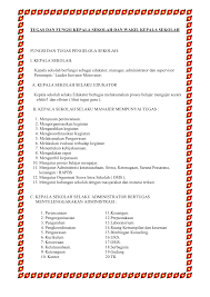 Maybe you would like to learn more about one of these? Tugas Dan Fungsi Kepala Sekolah Dan Wakil Kepala