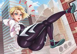 spider-gwen and gwen stacy (marvel and 4 more) drawn by mikeymegamega |  Danbooru