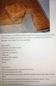 Casava Pone Caribbean Recipes Trinidad Recipes Trini Food