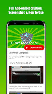 To get it working, install the pack (seen in the installation guide at the . X Ray Mod For Mcpe La Ultima Version De Android Descargar Apk