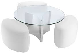 Maybe you would like to learn more about one of these? Casa Padrino Luxury Coffee Table White Silver O 104 X H 46 5 Cm Round Stainless Steel Living Room Table With Glass Top And 3 Elegant Stools Living Room Furniture Luxury Furniture