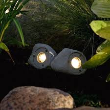 Hide a key rock spot light: Konstsmide Amalfi Set Of 3 Led Stone Spots Ideas4lighting Sku5717i4l