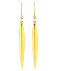 Ted Muehling Gold Large Rice Earrings Earrings Accessories Jewelry