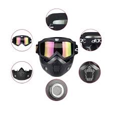 Motorsiklet Yuz Koruyucu Kask Maske Ruzgar Gunes Engelleyici Kask Motorsiklet Maskeler