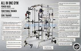 Monster G3 Power Rack Multifunction Smith Machine Fitness Gym Station