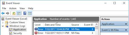 Checking Windows Event Logs