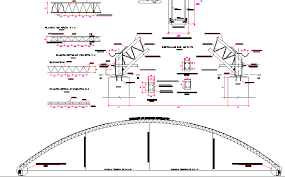 Steel foundation details free drawing. Structural Steel Roof Truss Construction Details Dwg File Cadbull