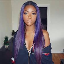 Black And Purple Wig Justine Skye Hair Styles Weave Hairstyles Purple Hair