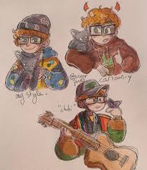 Robbie In Different Art Styles Comment Ur Favorite Style My Style Cartoon Y Or Chibi And Tag Robbie Lemon Socks Cav Different Art Styles Cute Art Art