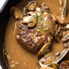 Salisbury Steak With Mushroom Gravy Recipe Recipes Recipetin Eats Salisbury Steak Recipes