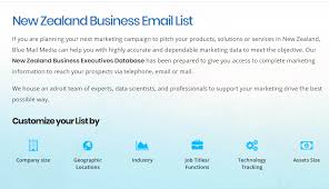 New Zealand Email List New Zealand Mailing List Marketing Data Business Emails Email List