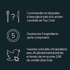 The black box returns tonight in #topchef, and at your place with #laboitenoireubereats, can be found directly in our app. Uber Eats Lance Sa Boite Noire Pour Deguster Un Plat Mystere Chez Vous Devant Top Chef Paris Secret