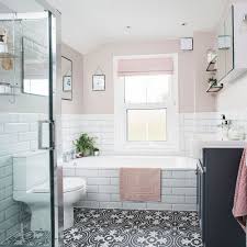 Bathroom Makeover Patterned Floor Blush Walls 3 Black Bathroom Bathroom Makeover Small Bathroom Makeover Easy one story floor plans bathroom ideas bloxburg new easy to build one story house. bathroom makeover patterned floor blush