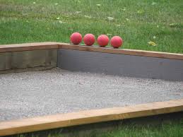 Get tips on bocce ball court sizing, materials and placement in your landscape design. Boccemon What Makes For A Premium Bocce Court Surface Landscape Architect
