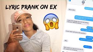 Texting lyric pranks has become a popular joke to play on your friends and family, whether they're in on it or become sincerely confused by your shenanigans. Lyric Prank Songs To Get Your Ex Back