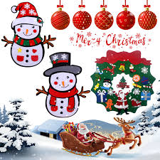 This real snowman idea is a great inspiration for seasoned builders who want to try their hand at something more advanced this winter. Myriann Diy Christmas Felt For Kids Christmas Wall Decorations Felt Snowman Children S Diy Handmade Felt Christmas Decoration Snow Man B Walmart Com Walmart Com