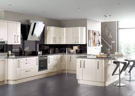 Kitchen paint ideas with cream gloss cabinets. Brown Gloss Kitchen Units Novocom Top